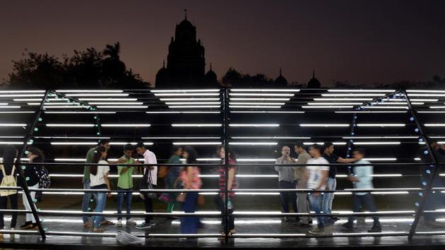 The ‘Walk into the future’ won the hearts of those present. (Anshuman Poyrekar/HT PHOTO) 