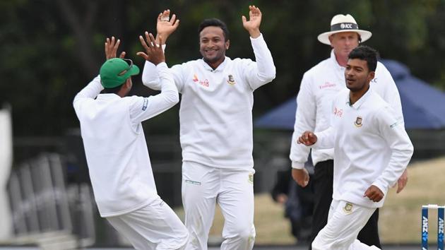 Shakib Al Hasan is Bangladesh’s key player and he will be the key if they are to make an impression in their first-ever Test match on Indian soil.(Getty Images)