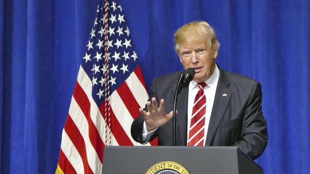 President Donald Trump speaks to members of military during his first visit to the headquarters of the U.S. Central Command at MacDill Air Force Base, Fla., Monday Feb. 6, 2017. (James Borchuck/Tampa Bay Times via AP) (AP) President Donald Trump speaks to members of military during his first visit to the headquarters of the U.S. Central Command at MacDill Air Force Base, Fla., Monday Feb. 6, 2017. (James Borchuck/Tampa Bay Times via AP) (AP)