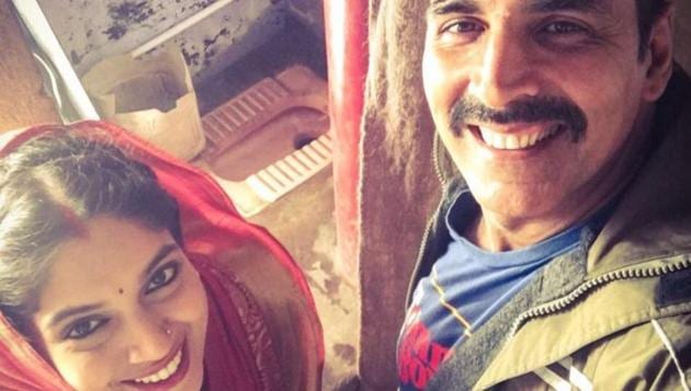 Actors Akshay Kumar and Bhumi Pednekar would soon be seen in a film titled Toilet: Ek Prem Katha.(Instagram/Akshay Kumar)