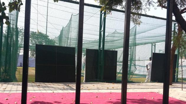 India cricket team decided to block the media from watching their nets session on the eve of the one-off Test against Bangladesh(HT Photo)