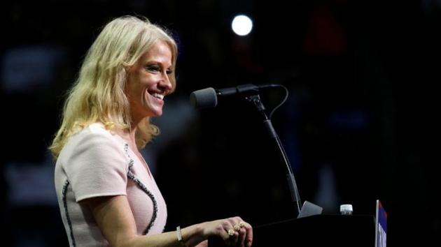 Top White House adviser Kellyane Conway has apologised for citing a fake “massacre” in support of Donald Trump’s travel ban. (Reuters File Photo) Top White House adviser Kellyane Conway has apologised for citing a fake “massacre” in support of Donald Trump’s travel ban. (Reuters File Photo)