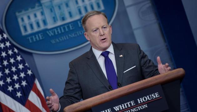 White House Press Secretary Sean Spicer speaks during a briefing at the White House on February 7 in Washington, DC. (AFP Photo) White House Press Secretary Sean Spicer speaks during a briefing at the White House on February 7 in Washington, DC. (AFP Photo)