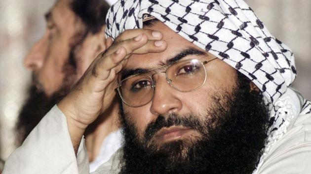 File photo of Masood Azhar attending a pro-Taliban conference in Islamabad.(Reuters File Photo)