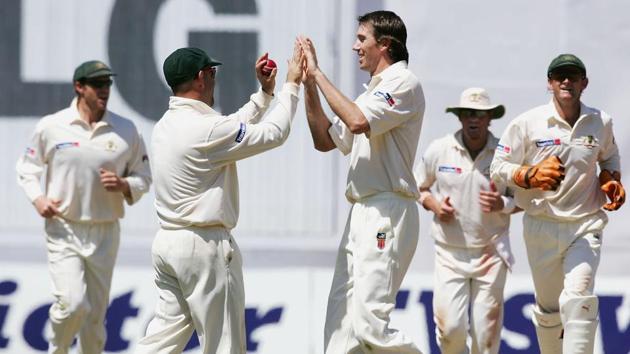 Glenn McGrath played a vital part in Australia’s 2-1 series win over India in the 2004 series. (Getty Images) Glenn McGrath played a vital part in Australia’s 2-1 series win over India in the 2004 series. (Getty Images)
