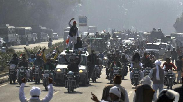 Jat protesters at a rally during their agitation for reservation at Jassia village in Rohtak . In Haryana, Jats are a politically influential community and constitute nearly 29% of the population. Jats originally belonged to farming communities and now mostly live in Haryana, Punjab, Delhi, Rajasthan and UP.  (PTI Photo) 