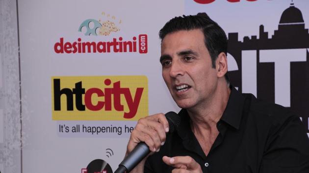 Akki said he did not visit courts to prepare for the role of a lawyer. “My director (Subhash Kapoor) was a political journalist and he knows how the courts work. He shared that with me.” (SHIVAM saxena/ht photo) 