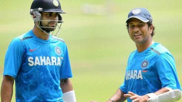 Virat Kohli, Indan cricket team captain, has often hailed as the one who can emulate Sachin Tendulkar’s record at international level. (PTI) Virat Kohli, Indan cricket team captain, has often hailed as the one who can emulate Sachin Tendulkar’s record at international level. (PTI)