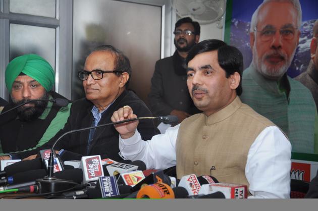 BJP national spokesperson Shahnawaj Hussain addresses media in Dehradun on Wednesday. (Vinay Santosh Kumar/HT Photo) BJP national spokesperson Shahnawaj Hussain addresses media in Dehradun on Wednesday. (Vinay Santosh Kumar/HT Photo)