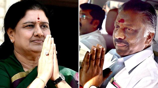 A combination photo of Sasikala(L) and O Panneerselvam.(Agencies) A combination photo of Sasikala(L) and O Panneerselvam.(Agencies)