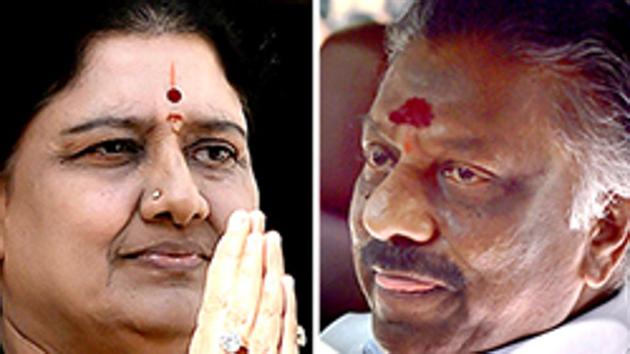 Caretaker chief minister O Panneerselvam’s dramatic rebellion against general secretary VK Sasikala on Tuesday threatens to split the party and derail an otherwise smooth transition after former chief minister Jayalalithaa’s death. (Agencies) Caretaker chief minister O Panneerselvam’s dramatic rebellion against general secretary VK Sasikala on Tuesday threatens to split the party and derail an otherwise smooth transition after former chief minister Jayalalithaa’s death. (Agencies)