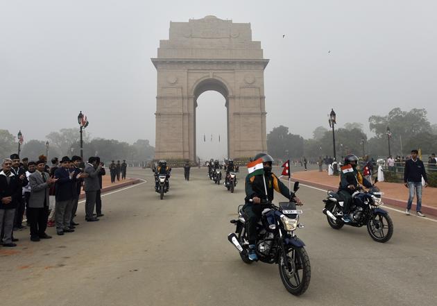 BJP MP Sharad Tripathi said that though the country has a memorial - India Gate (in photo) - where the names of soldiers who fought for the British in various wars are inscribed, India does not have records of those who fought to free their country from imperial rule. (Ravi Choudhary/HT File) BJP MP Sharad Tripathi said that though the country has a memorial - India Gate (in photo) - where the names of soldiers who fought for the British in various wars are inscribed, India does not have records of those who fought to free their country from imperial rule. (Ravi Choudhary/HT File)