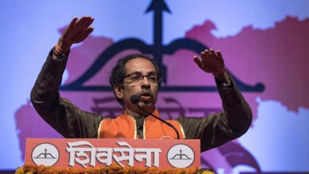 Party sources said the Sena’s ministers in the state government may submit their resignation letters to their chief Uddhav Thackeray on February 18, the day of his last public address in Mumbai before the February 21 BMC polls. (HT PHOTO) Party sources said the Sena’s ministers in the state government may submit their resignation letters to their chief Uddhav Thackeray on February 18, the day of his last public address in Mumbai before the February 21 BMC polls. (HT PHOTO)