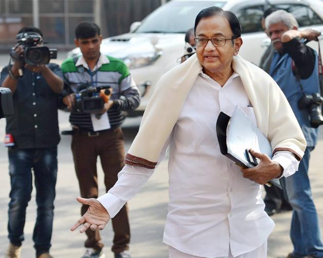 New Delhi: Congress leader P Chidambaram at parliament during the budget session in New Delhi on Thursday. (PTI) New Delhi: Congress leader P Chidambaram at parliament during the budget session in New Delhi on Thursday. (PTI)