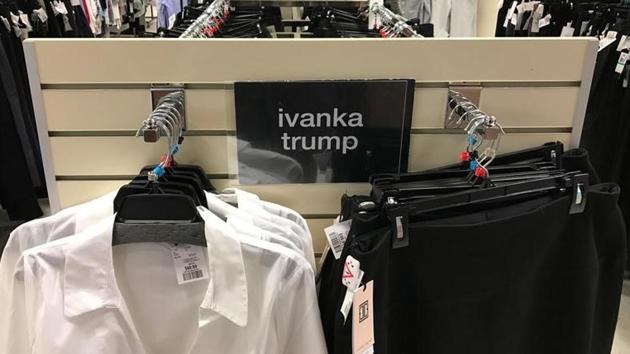 Ivanka Trump-branded blouses and trousers are seen for sale at off-price retailer Winners in Toronto, Ontario, Canada. (Reuters File Photo) Ivanka Trump-branded blouses and trousers are seen for sale at off-price retailer Winners in Toronto, Ontario, Canada. (Reuters File Photo)