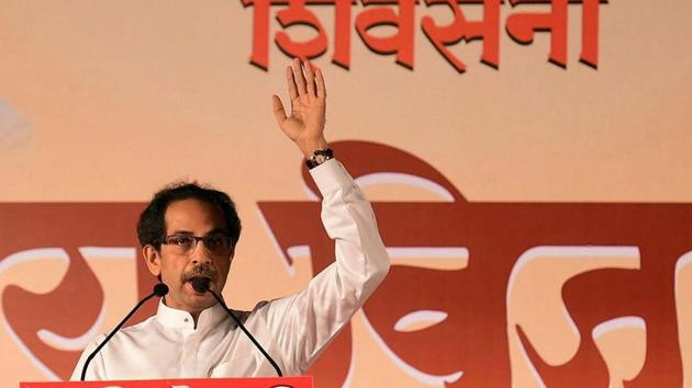 Shiv Sena president Uddhav Thackeray addresses a rally for Municipal Elections in Mumbai on Feb.4, 2017. (PTI) Shiv Sena president Uddhav Thackeray addresses a rally for Municipal Elections in Mumbai on Feb.4, 2017. (PTI)