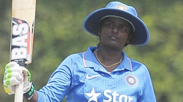 Thirush Kamini struck a career-best 113 not out as India beat Ireland in the ICC Women’s World Cup Qualifier.(ICC)
