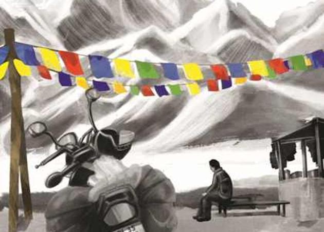 The cover of Sabir Hussain’s book Battlefields & Paradise.