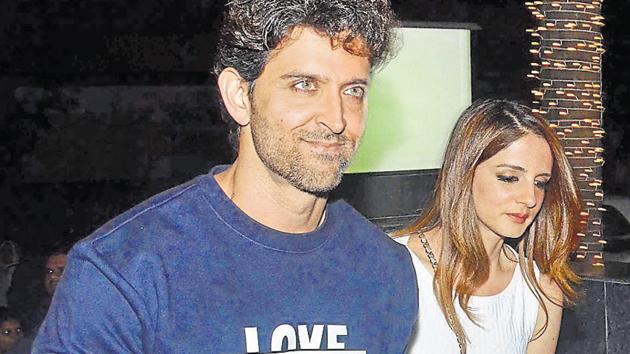 Actor Hrithik Roshan with his ex-wife Sussanne Khan. Actor Hrithik Roshan with his ex-wife Sussanne Khan.