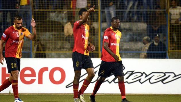 East Bengal F.C. play Mohun Bagan A.C. in the I-League derby at Siliguri on Sunday.(Prateek Choudhury/HT)