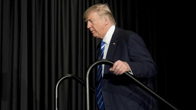 US President Donald Trump arrives to speak at the Major Cities Chiefs Association and Major County Sheriff's Association Winter Meeting in Washington, DC, on Feb 8. (AFP Photo) US President Donald Trump arrives to speak at the Major Cities Chiefs Association and Major County Sheriff's Association Winter Meeting in Washington, DC, on Feb 8. (AFP Photo)