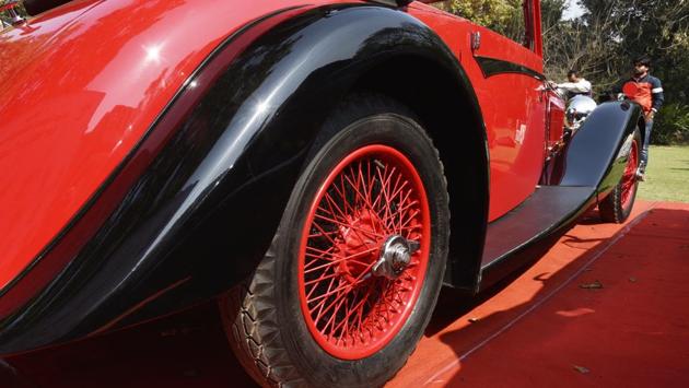One of the very precious and exclusive cars on display will be the 1911 Silver Ghost from London. (Mohd Zakir/HT PHOTO)