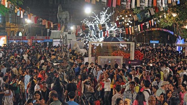 It was another memorable day at the festival. (Satyabrata Tripathy/Hindustan Times) 