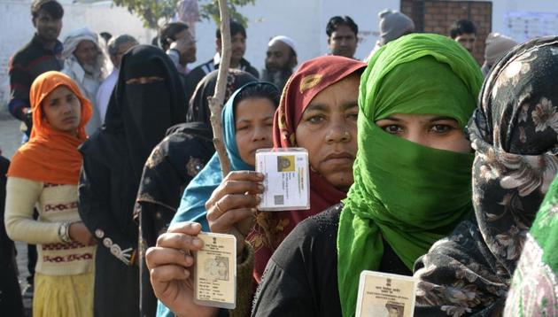 Uttar Pradesh elections Phase 1: Voters pose with the inked finger ...