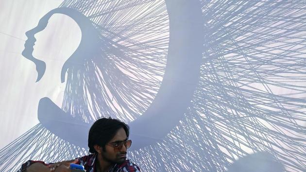 A little art also helps you cool off during a hot day.  (Pratham Gokhale/HT PHOTO) 