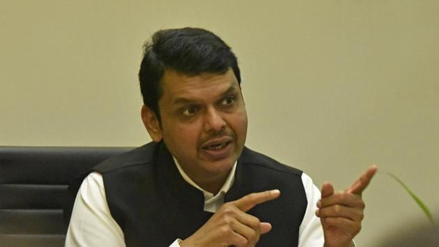 Maharashtra chief minister Devendra Fadnavis said BJP will emerge as the single largest party after civic elections(HT File Photo)