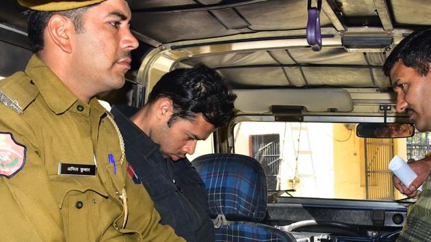 Paedophile teacher Rameez, who is accused of molesting several children and filming the act.(Prabhakar Sharma/HT)