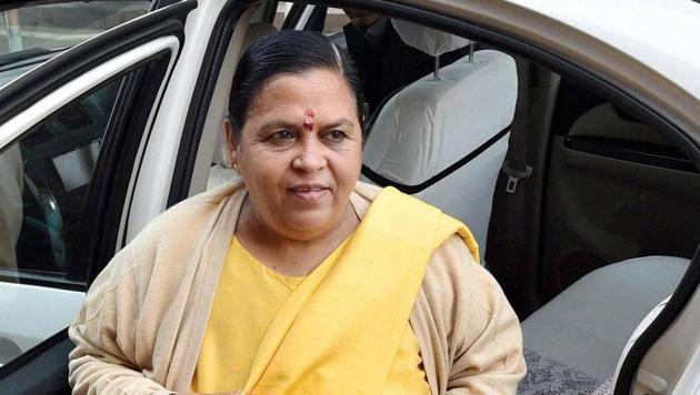 Union minister Uma Bharti said she had ordered public torture of “rapists” during her tenure as Madhya Pradesh chief minister, at an election rally on Feb 10.(PTI File Photo) Union minister Uma Bharti said she had ordered public torture of “rapists” during her tenure as Madhya Pradesh chief minister, at an election rally on Feb 10.(PTI File Photo)