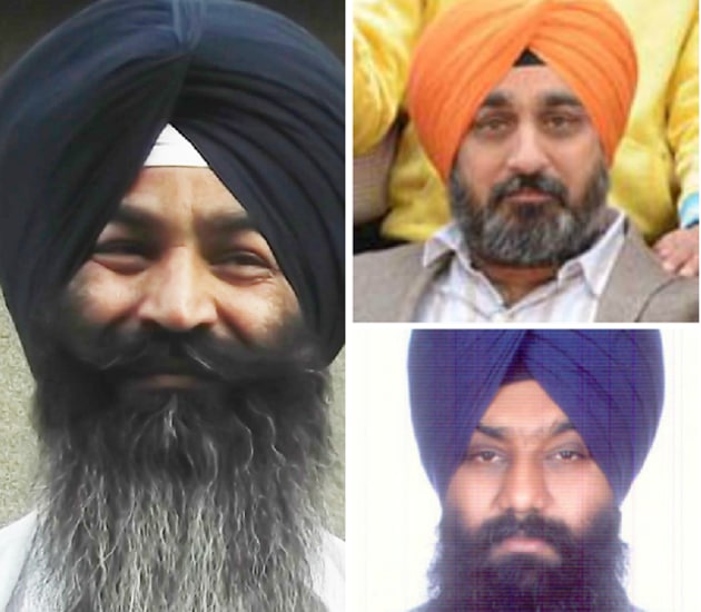 (Clockwise from left ) The Akali leaders booked are Hoshiarpur market committee chairman Avtar Singh Johal, councillor Harpinder Gill and district co-operative bank chairman Satwinder Pal Singh Dhatt.(HT File Photos)