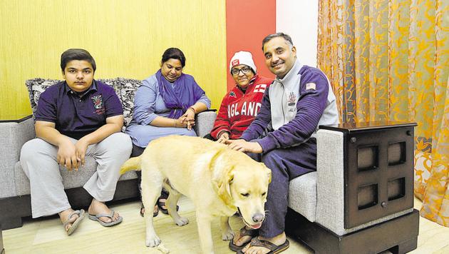 A day after elections, Bahujan Samaj Party candidate Ravikant Mishra spent time with his family members. (Sunil Ghosh/HT Photo) A day after elections, Bahujan Samaj Party candidate Ravikant Mishra spent time with his family members. (Sunil Ghosh/HT Photo)