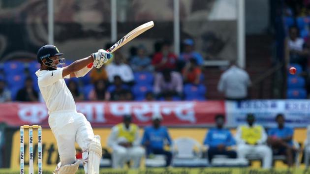 Cheteshwar Pujara notched up his 13th fifty and second in the match. (BCCI) 