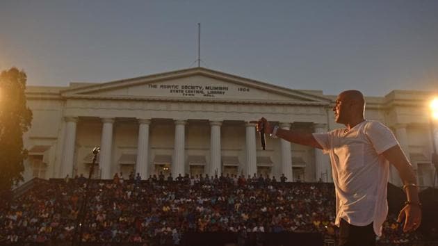 Singer Baba Sehgal performs at the HT Kala Ghoda Arts Festival on Saturday. (Pratham Gokhale/HT)