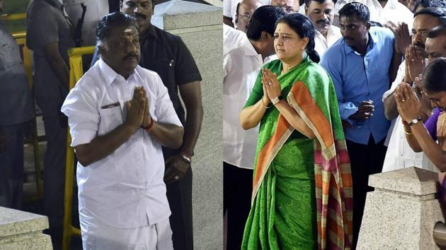 Sunday’s developments take the total count of MPs backing Panneerselvam to 10. The AIADMK has 37 members in Lok Sabha. Until recently, all of them were with AIADMK general secretary VK Sasikala. (PTI file photos) Sunday’s developments take the total count of MPs backing Panneerselvam to 10. The AIADMK has 37 members in Lok Sabha. Until recently, all of them were with AIADMK general secretary VK Sasikala. (PTI file photos)