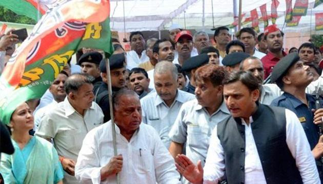 Voters across the region perceive the spat in the Yadav family as unfortunate but a necessary exercise to cement Akhilesh Yadav’s position in his party.(HT File Photo) Voters across the region perceive the spat in the Yadav family as unfortunate but a necessary exercise to cement Akhilesh Yadav’s position in his party.(HT File Photo)