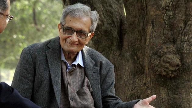 Nobel Laureate Amartya Sen on Sunday said he saw “no reason” to object to the vitriolic personal attack made on him by West Bengal BJP president Dilip Ghosh, noting the politician has a right to say whatever he feels right(HT File Photo) Nobel Laureate Amartya Sen on Sunday said he saw “no reason” to object to the vitriolic personal attack made on him by West Bengal BJP president Dilip Ghosh, noting the politician has a right to say whatever he feels right(HT File Photo)