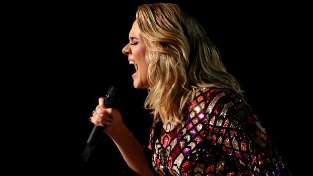 Adele sings Hello at the 59th Annual Grammy Awards in Los Angeles, California.(REUTERS) Adele sings Hello at the 59th Annual Grammy Awards in Los Angeles, California.(REUTERS)