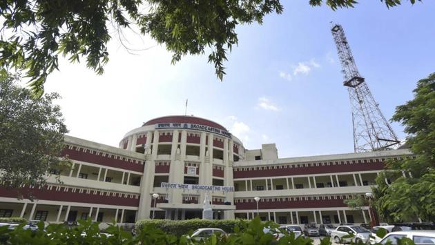 All India Radio (AIR) office, in New Delhi, India. (Sanjeev Verma / HT Photo)