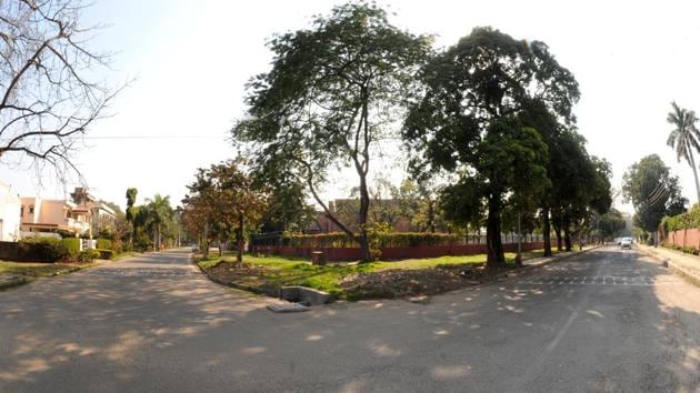 The road in Sector 9 where the murder took place. (Anil Dayal/HT Photo) The road in Sector 9 where the murder took place. (Anil Dayal/HT Photo)