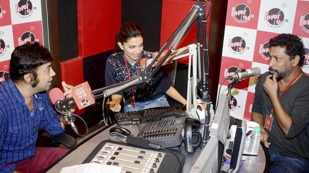 Deepika Padukone and Shoojit Sircar at Fever 104 FM Radio studio. In the 2000s, AIR began to adapt itself to new technology. It launched digital satellite home service to cater to all of Indian subcontinent and South-east Asia. FM 2 channel (later called FM Gold) also started its broadcast. (Yogen Shah / HT PHoto)