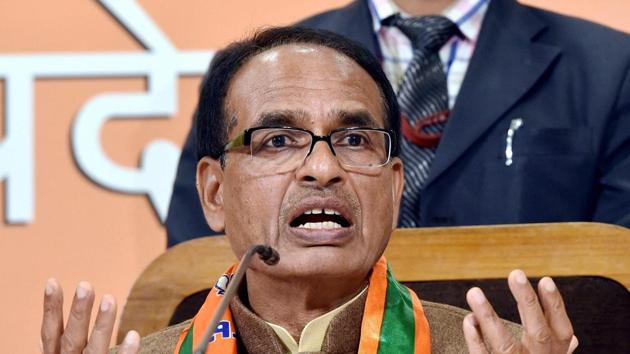 Madhya Pradesh Chief Minister and BJP leader Shivraj Singh Chouhan addresses a press conference at party headquarters in Lucknow on Monday. (PTI Photo) Madhya Pradesh Chief Minister and BJP leader Shivraj Singh Chouhan addresses a press conference at party headquarters in Lucknow on Monday. (PTI Photo)