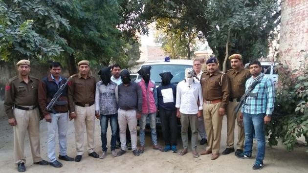 The four accused were arrested from Kanpur on Monday and taken on three-day police remand in Gurgaon. The four accused were arrested from Kanpur on Monday and taken on three-day police remand in Gurgaon.