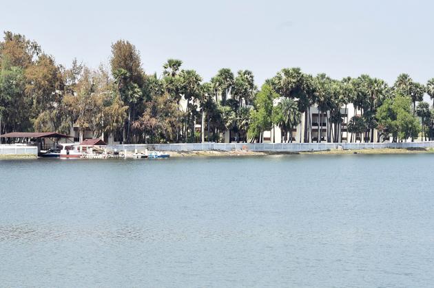 The resort in Koovathur near Chennai where many AIADMK MLAs are camping. (PTI) The resort in Koovathur near Chennai where many AIADMK MLAs are camping. (PTI)