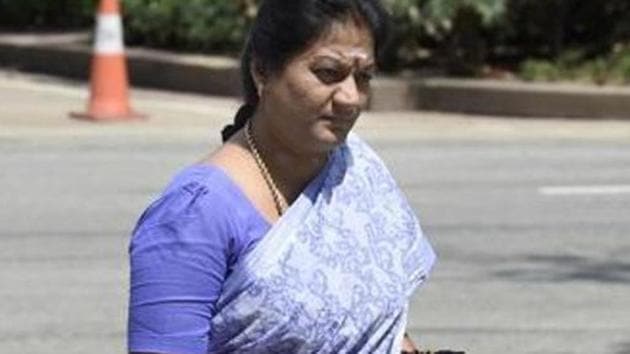 A rebel AIADMK member and Rajya Sabha parliamentarian, L Sasikala Pushpa has been in the news for opposing the appointment of Sasikala to the post that late party supremo J Jayalalithaa once held. (HT file) A rebel AIADMK member and Rajya Sabha parliamentarian, L Sasikala Pushpa has been in the news for opposing the appointment of Sasikala to the post that late party supremo J Jayalalithaa once held. (HT file)