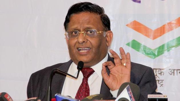 State election commissioner JS Saharia.(HT file photo)