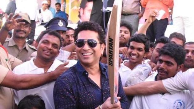 Tendulkar has sanctioned over Rs 4 crore from his MPLAD fund for development of Donja in Osmanabad.(HT File Photo)