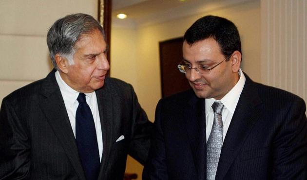 Ratan Tata with ousted chairman Cyrus Mistry. (PTI) Ratan Tata with ousted chairman Cyrus Mistry. (PTI)